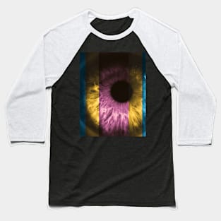 Colorful Iris Baseball T-Shirt